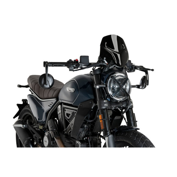 Puig Puig sport screen | black (opaque) | ducati scrambler full throttle / icon / nightshift 2023>current